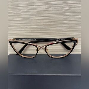 Black & Gold Tom Ford Glasses